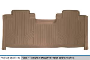 Maxliner USA - MAXLINER Custom Fit Floor Mats 2nd Row Liner Tan for 2015-2019 Ford F-150 SuperCab with 1st Row Bucket Seats - Image 3