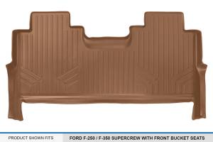 Maxliner USA - MAXLINER Custom Floor Mats 2nd Row Liner Tan for 2017-2019 Ford F-250 / F-350 Super Duty Crew Cab with 1st Row Bucket Seats - Image 3