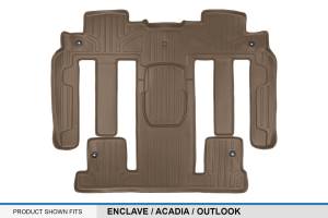 Maxliner USA - MAXLINER Custom Fit Floor Mats 2nd and 3rd Row Liner Tan for Enclave / Acadia / Outlook (with 2nd Row Bucket Seats) - Image 3