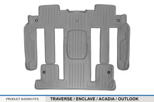 Maxliner USA - MAXLINER Custom Floor Mats 2nd and 3rd Row Liner Grey for Traverse / Enclave / Acadia / Outlook (with 2nd Row Bucket Seats) - Image 3