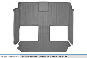 Maxliner USA - MAXLINER Floor Mats 2nd and 3rd Row Liner Grey for 2008-2019 Grand Caravan / Chrysler Town & Country (Stow'n Go Seats Only) - Image 3