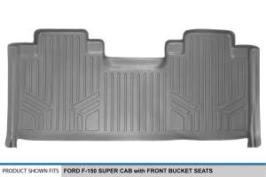 Maxliner USA - MAXLINER Custom Fit Floor Mats 2nd Row Liner Grey for 2015-2019 Ford F-150 SuperCab with 1st Row Bucket Seats - Image 3