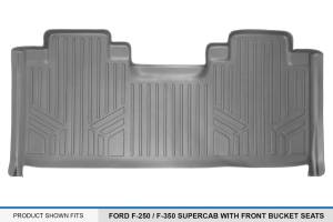 Maxliner USA - MAXLINER Floor Mats 2nd Row Liner Grey for 2017-2019 Ford F-250 / F-350 Super Duty SuperCab with 1st Row Bucket Seats - Image 3