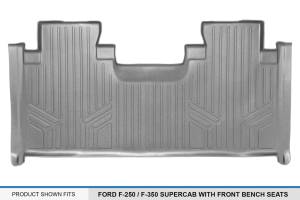 Maxliner USA - MAXLINER Custom Floor Mats 2nd Row Liner Grey for 2017-2019 Ford F-250 / F-350 Super Duty SuperCab with 1st Row Bench Seat - Image 3