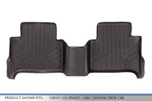 Maxliner USA - MAXLINER Custom Fit Floor Mats 2nd Row Liner Cocoa for 2015-2019 Chevy Colorado / GMC Canyon Crew Cab - Image 3