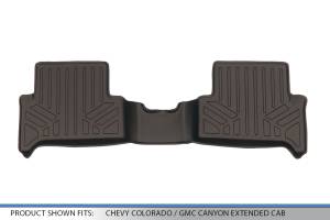 Maxliner USA - MAXLINER Custom Fit Floor Mats 2nd Row Liner Cocoa for 2015-2019 Chevy Colorado / GMC Canyon Extended Cab - Image 2