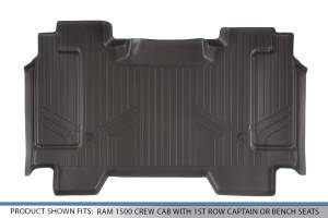 Maxliner USA - MAXLINER Custom Fit Floor Mats 2nd Row Liner Cocoa for 2019 Ram 1500 Crew Cab with 1st Row Captain or Bench Seats - Image 2