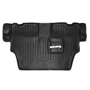 MAXLINER Custom Fit Floor Mats 3rd Row Liner Black for 2011-2019 Dodge Durango with 2nd Row Bench Seat