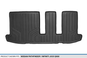 Maxliner USA - MAXLINER Custom Fit Floor Mats 3rd Row Liner Black for 2013-2019 Nissan Pathfinder / 2013 Infiniti JX35 / 2014-2019 QX60 - Image 3