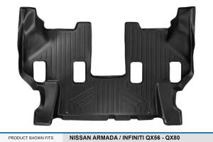Maxliner USA - MAXLINER Custom Fit Floor Mats 3rd Row Liner Black for 2017-2018 Nissan Armada / 2011-2013 Infiniti QX56 / 2014-2018 QX80 - Image 3