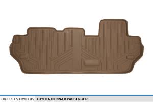 Maxliner USA - MAXLINER Custom Fit Floor Mats 3rd Row Liner Tan for 2011-2020 Toyota Sienna 8 Passenger Model Only - Image 3
