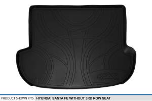 Maxliner USA - MAXLINER All Weather Custom Fit Cargo Trunk Liner Floor Mat Black for 2007-2012 Hyundai Santa Fe without 3rd Row Seat - Image 3