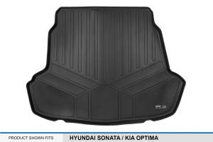 Maxliner USA - MAXLINER Cargo Trunk Liner Floor Mat Black for 2015-2019 Hyundai Sonata Non Hybrid / 2016-2019 Kia Optima Non Hybrid - Image 3