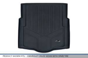 Maxliner USA - MAXLINER All Weather Custom Cargo Liner Trunk Floor Mat Black for 2016-2019 Chevrolet Cruze Sedan with Spare Tire - Image 3