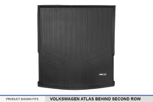 Maxliner USA - MAXLINER All Weather Custom Fit Cargo Trunk Liner Floor Mat Behind 2nd Row Black for 2018-2019 Volkswagen Atlas - Image 3