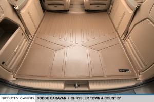 Maxliner USA - MAXLINER All Weather Cargo Trunk Liner Floor Mat Behind 2nd Row Seat Tan for 2008-2019 Grand Caravan / Town & Country - Image 2