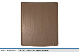 Maxliner USA - MAXLINER All Weather Cargo Trunk Liner Floor Mat Behind 2nd Row Seat Tan for 2008-2019 Grand Caravan / Town & Country - Image 3