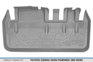 Maxliner USA - MAXLINER Cargo Trunk Liner Floor Mat Behind 3rd Row Grey for 2011-2020 Toyota Sienna without Power Folding 3rd Row Seats - Image 3