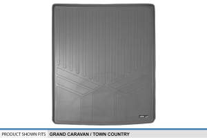 Maxliner USA - MAXLINER All Weather Cargo Trunk Liner Floor Mat Behind 2nd Row Seat Grey for 2008-2019 Grand Caravan / Town & Country - Image 3
