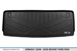 Maxliner USA - MAXLINER Cargo Trunk Liner Floor Mat Behind 3rd Row Black for 2017-2019 Nissan Armada/11-2013 Infiniti QX56/2014-2019 QX80 - Image 3