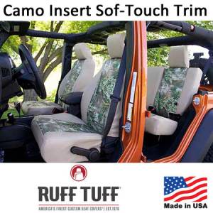 RuffTuff - Camo Pattern Inserts With Sof-Touch Trim Seat Covers - Image 3