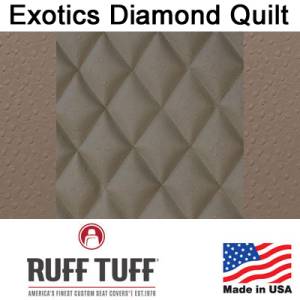 RuffTuff - Exotics Diamond Quilt Insert With Exotics Trim Seat Covers - Image 2