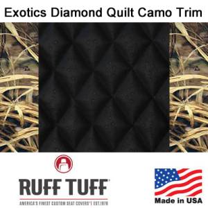 RuffTuff - Exotics Diamond Quilt Insert With Camo Pattern Trim Seat Covers - Image 2