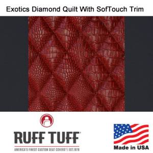 RuffTuff - Exotics Diamond Quilt Insert With Sof-Touch Trim Seat Covers - Image 2