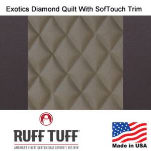 RuffTuff - Exotics Diamond Quilt Insert With Sof-Touch Trim Seat Covers - Image 3