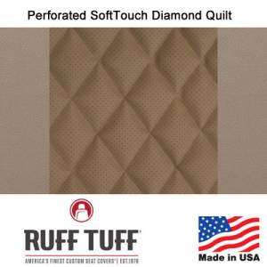 RuffTuff - Perforated Sof-Touch Diamond Quilt Insert With Sof-Touch Trim Seat Covers - Image 2