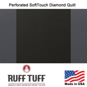 RuffTuff - Perforated Sof-Touch Diamond Quilt Insert With Sof-Touch Trim Seat Covers - Image 3