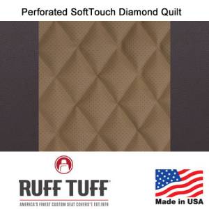 RuffTuff - Perforated Sof-Touch Diamond Quilt Insert With Sof-Touch Trim Seat Covers - Image 4