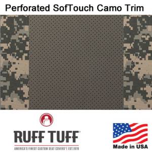 RuffTuff - Perforated Sof-Touch Insert With Camo Pattern Trim Seat Covers - Image 2