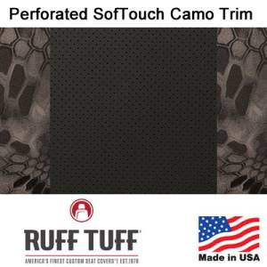 RuffTuff - Perforated Sof-Touch Insert With Camo Pattern Trim Seat Covers - Image 4