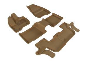3D MAXpider - 3D MAXpider FORD EXPLORER WITH 2ND ROW CENTER CONSOLE 2011-2014 KAGU TAN R1 R2 R3 - Image 1