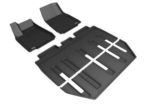 3D MAXpider - 3D MAXpider M1SC0061309 TESLA MODEL X FOLDING 7-SEATS 2017-2020 KAGU BLACK R1 R2 R3 - Image 1