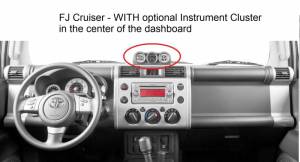 Intro-Tech Automotive - Toyota FJ Cruiser 2007-2014 -  DashCare Dash Cover - Image 3