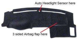 Intro-Tech Automotive - Honda Civic 2001-2005 -  DashCare Dash Cover - Image 2