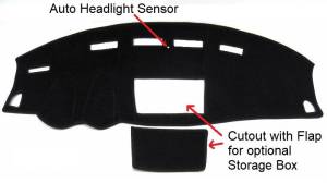 Intro-Tech Automotive - Mitsubishi Outlander 2007-2013 - DashCare Dash Cover - Image 2