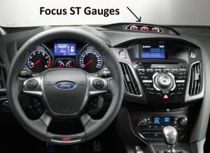 Intro-Tech Automotive - Ford Focus ST & RS 2012-2018 * with Dash Gauges! -  DashCare Dash Cover - Image 2