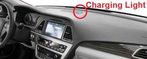 Intro-Tech Automotive - Hyundai Sonata PLUG-IN HYBRID 2017-2019 with charging light -  DashCare Dash Cover - Image 3