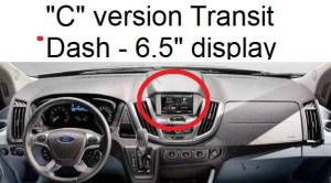 Intro-Tech Automotive - Ford Transit Van 2015-2019 - DashCare Dash Cover - Image 6