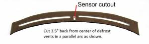 Intro-Tech Automotive - Jaguar S Type 2000-2002 * Defrost Vent Area Only! -  DashCare Dash Cover - Image 2