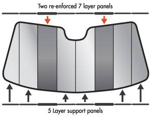 Intro-Tech Automotive - Intro-Tech Mini Cooper Roadster (12-15) Premier Folding Sun Shade MN-08 - Image 2