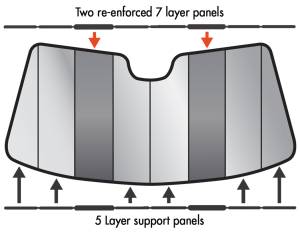 Intro-Tech Automotive - Intro-Tech Lincoln Zephyr (06-06) Premier Folding Sun Shade LN-27 - Image 2