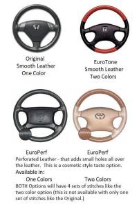 Wheelskins - Wheelskins Genuine Leather Steering Wheel Cover - Single Color 15 color options - size 16 X 4 1/8 - Image 3
