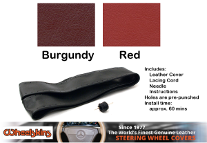 Wheelskins - Wheelskins Genuine Leather Steering Wheel Cover - Single Color 15 options - size 14 1/4 x 4 1/4 - Image 18
