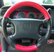 Wheelskins - EuroTone 2 Color Wheelskins Genuine Leather Steering Wheel Cover - 15 colors - size 16 X 4 1/8 - Image 25
