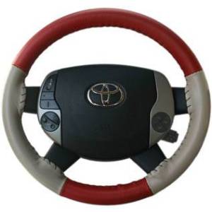 Wheelskins - EuroTone 2 Color Wheelskins Genuine Leather Steering Wheel Cover - 15 colors - size 13 3/4 X 4 5/8 - Image 26