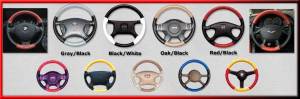 Wheelskins - EuroTone 2 Color Wheelskins Genuine Leather Steering Wheel Cover - 15 colors - size 14 1/2 X 3 3/4 - Image 32